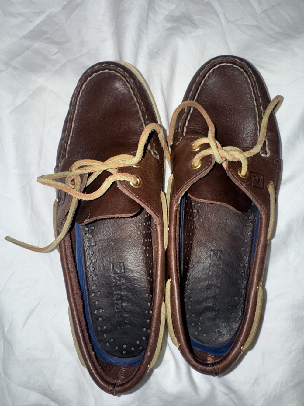 Sperry Top-Sider Authentic Original 2-Eye Boat Shoes Sz 7 Brown - Picture 5 of 15